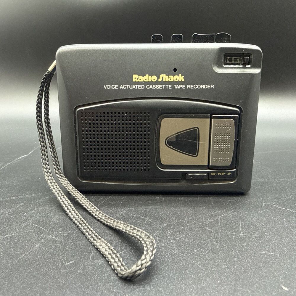 RadioShack CTR-96 Voice Cassette Tape Recorder Player Model 14-1105 Works